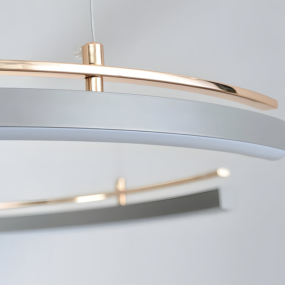 Modern Circular 2 3 Light C Shape Suspension Ceiling Lamp