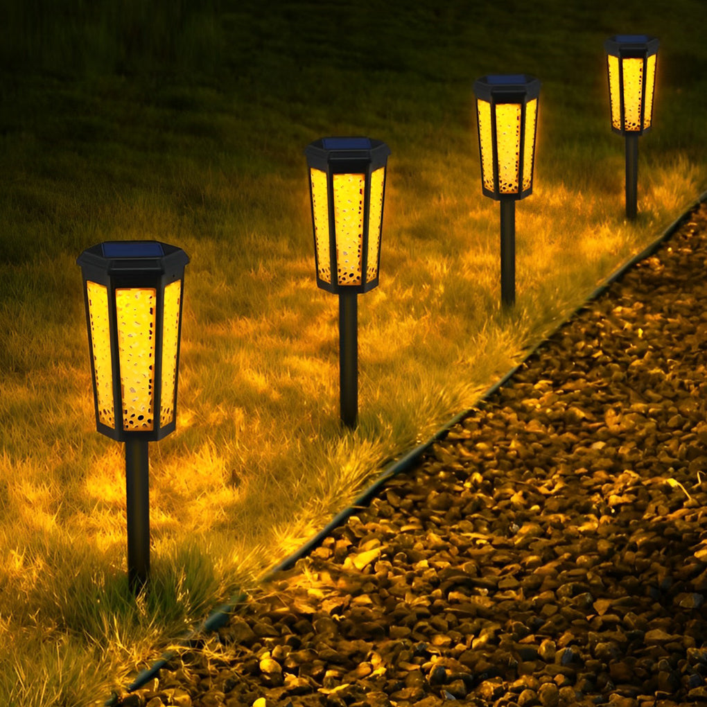 Hexagon Hollow Outdoor Lawn Lamp Ha084099