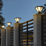 Geometric Shape Solar Fence Post Lights Li002413