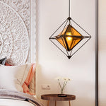 Geometric Glass Pendant Lights Li002220