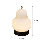 Glass Pear Led Table Ambient Lamp With Touch Switch