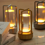 Portable Lantern Cordless Table Lamp Usb Touch Dimming Night Lights
