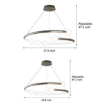 Minimalist Ring Ball 3 Step Dimming Led Nordic Chandelier Hanging Lamp