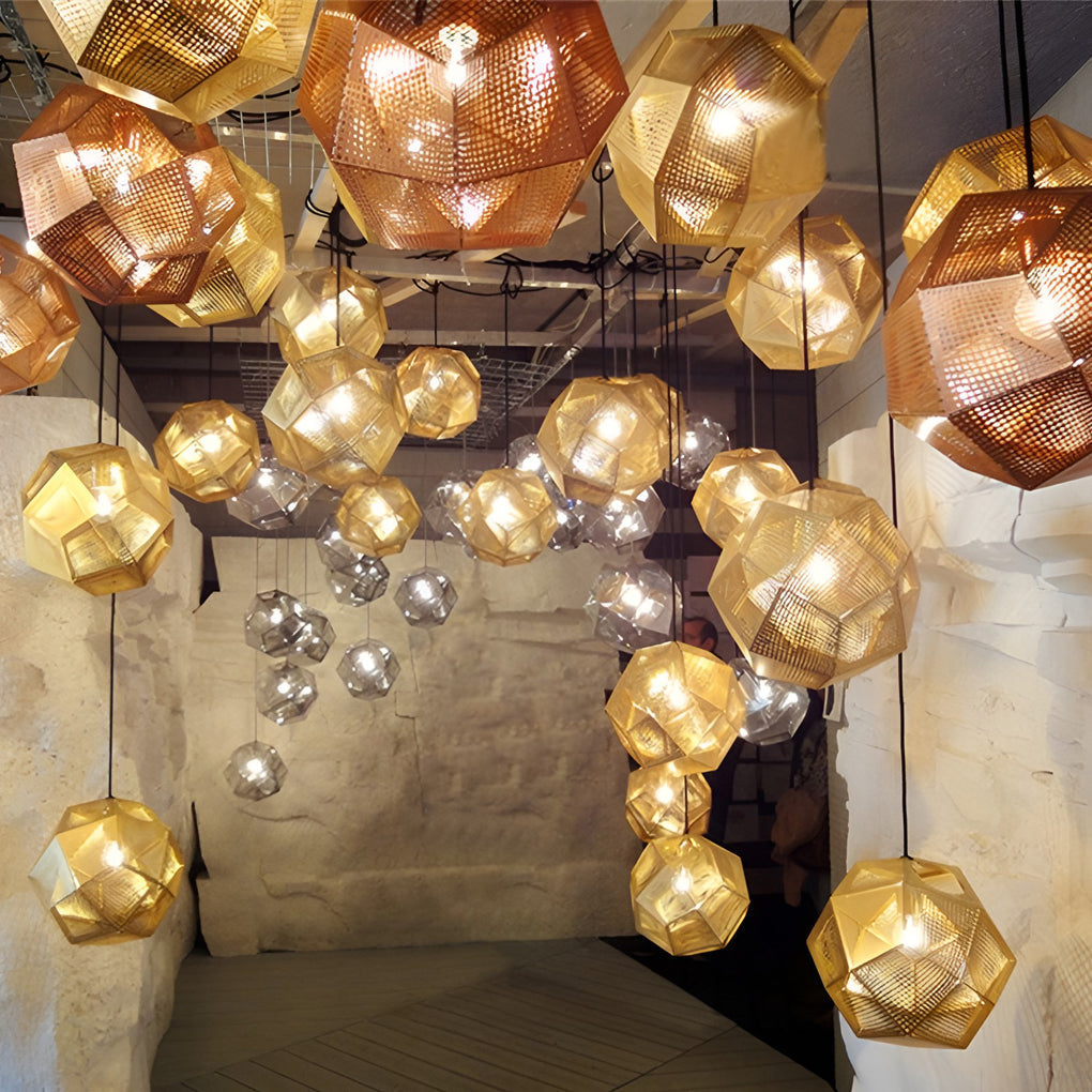 Geometric Round Pendant Light Li001974