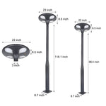 Outdoor Black Led Solar Lamp Post Street Light