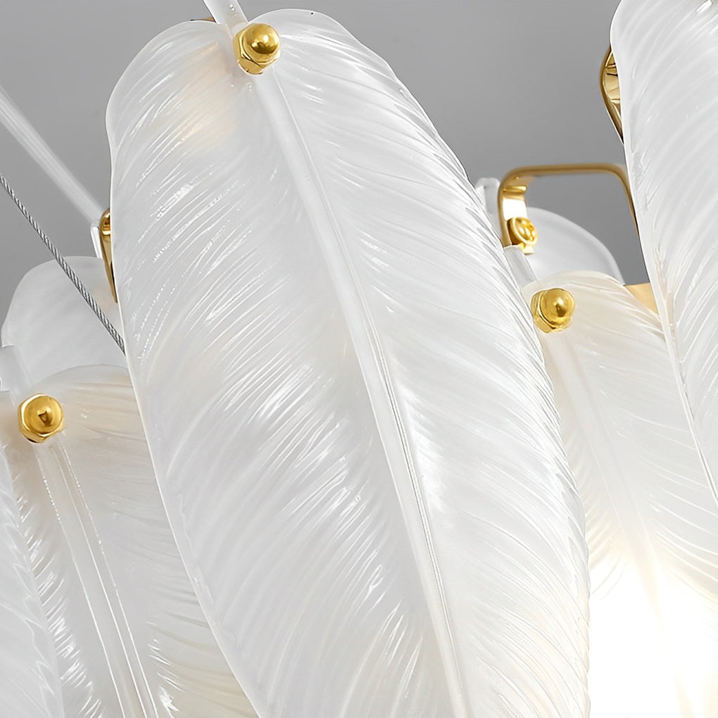 Glass Feathers Dining Room Light Ha098702