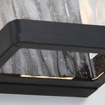 Waterproof Creative Glass Led Black Outdoor Wall Sconce