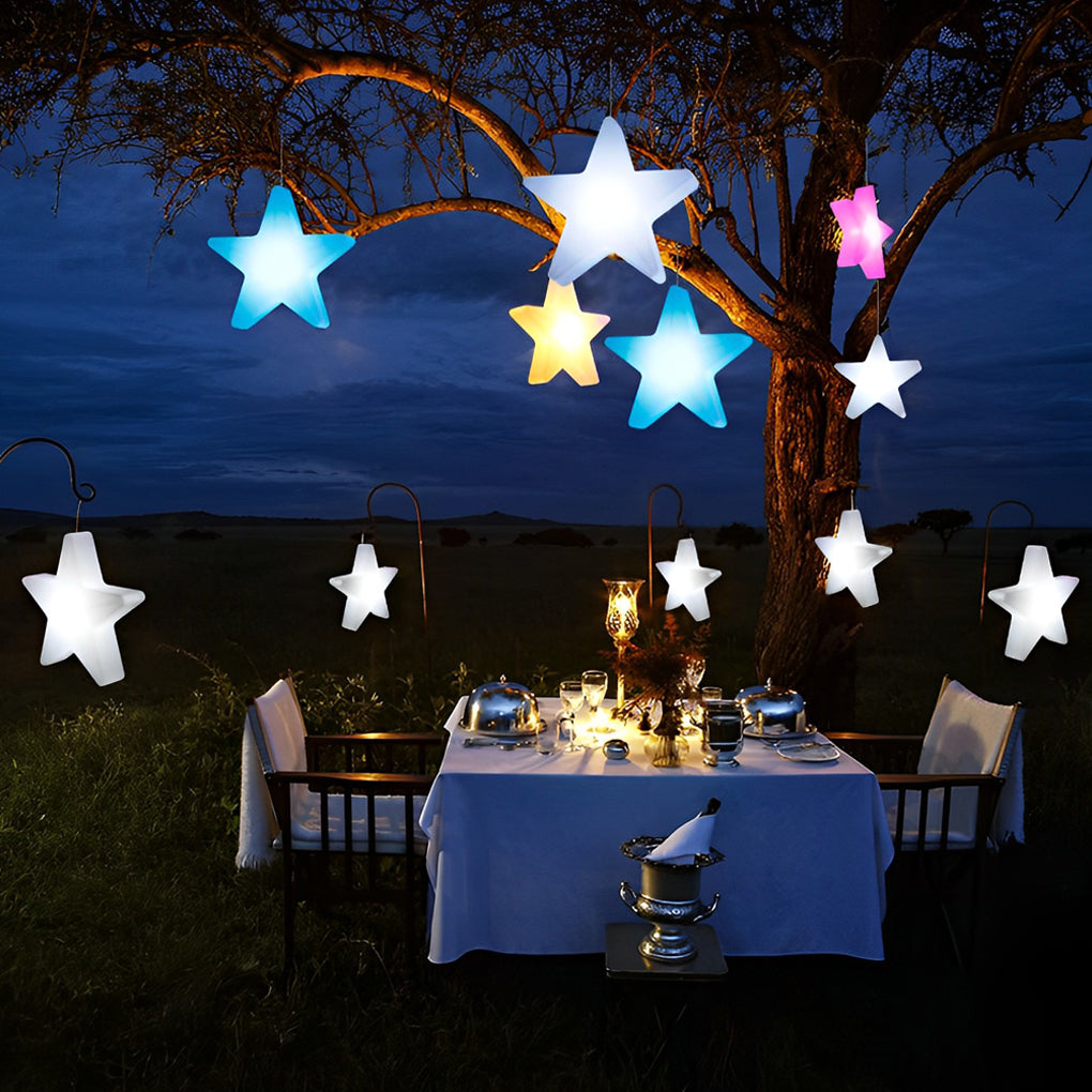 LED Star Ornament Lights – Modern Rechargeable Holiday Decor