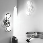 Musical Note Shaped Electroplated Wall Sconce