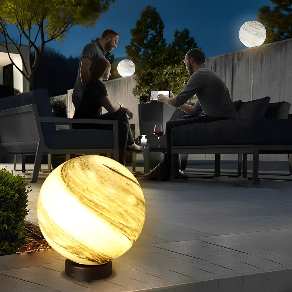 Round Planets Design Outdoor Fence Post Lights Li002336