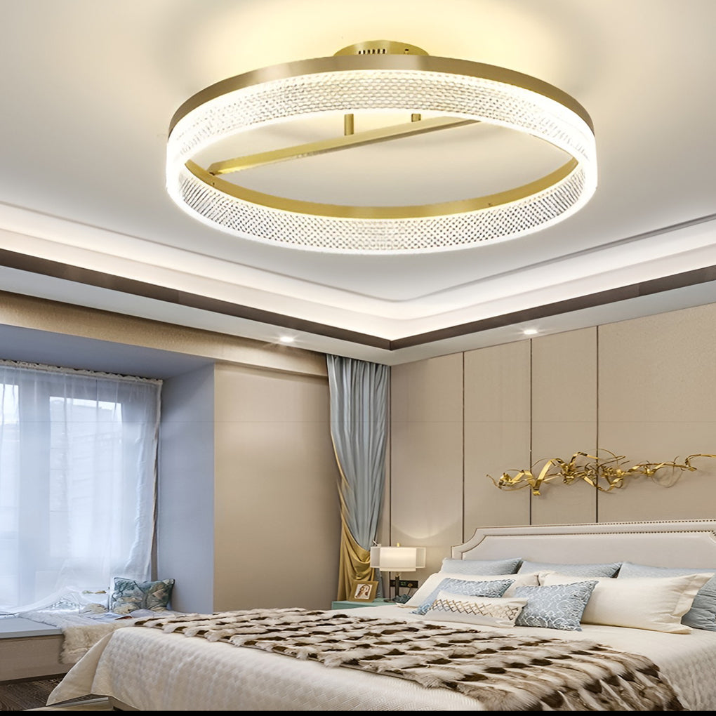 Round Gold Modern Ceiling Lamp Li001958