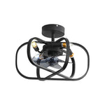 Retro Led Bladeless Ceiling Fans With Remote Ha084443