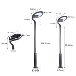 Black Round Modern Outdoor Led Solar Post Street Light