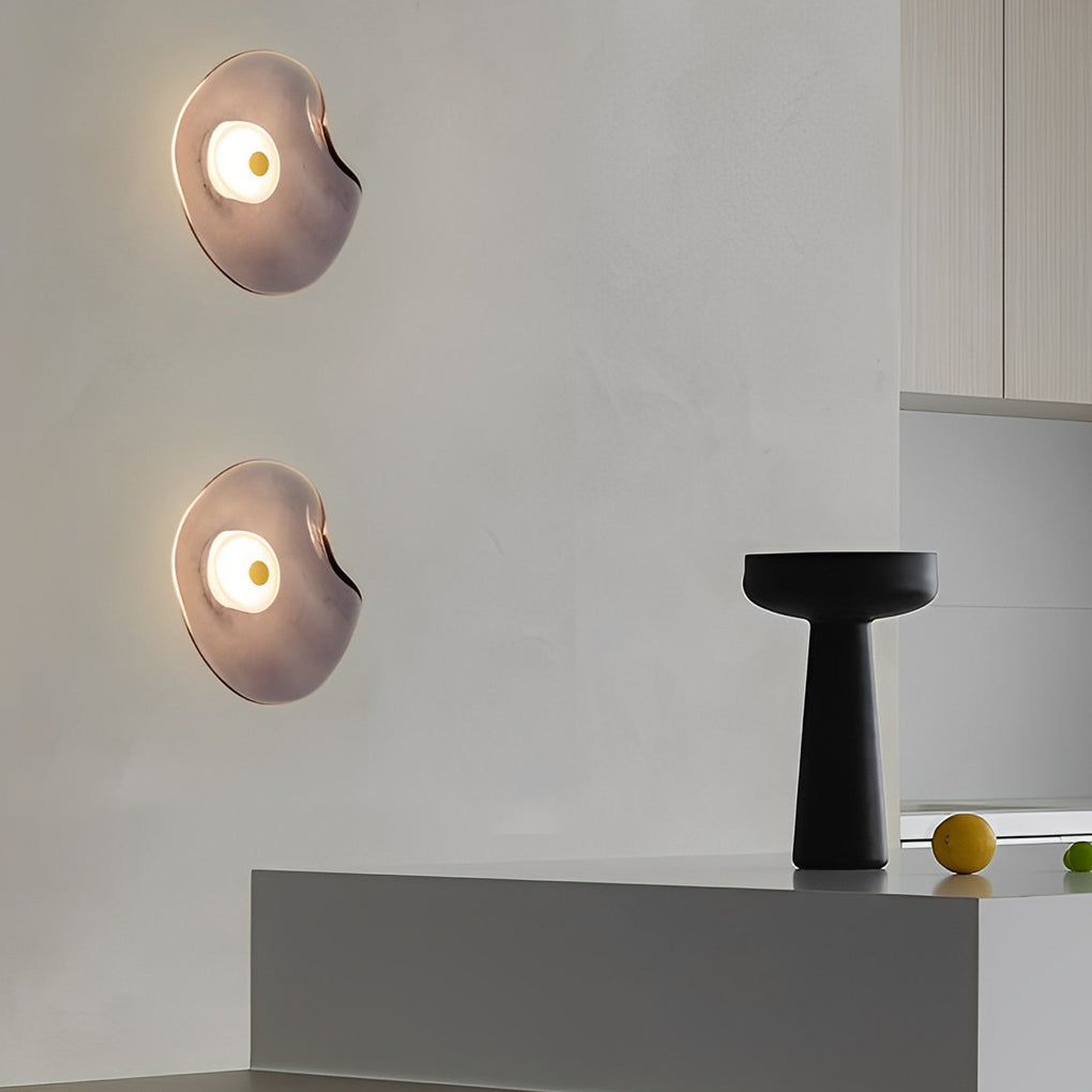 Round Glass Postmodern Wall Lamp Li002253
