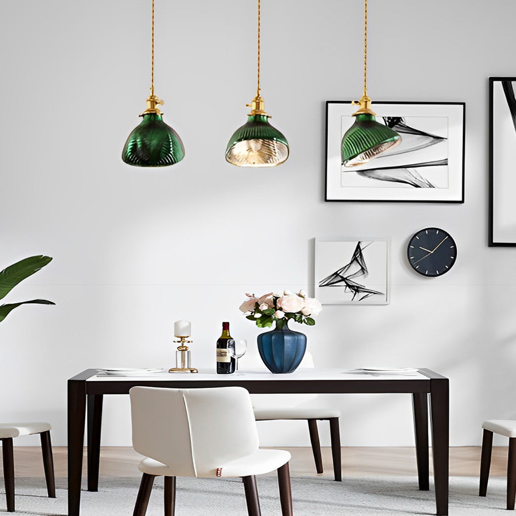 Green Retro Pendant Lights Ha077820