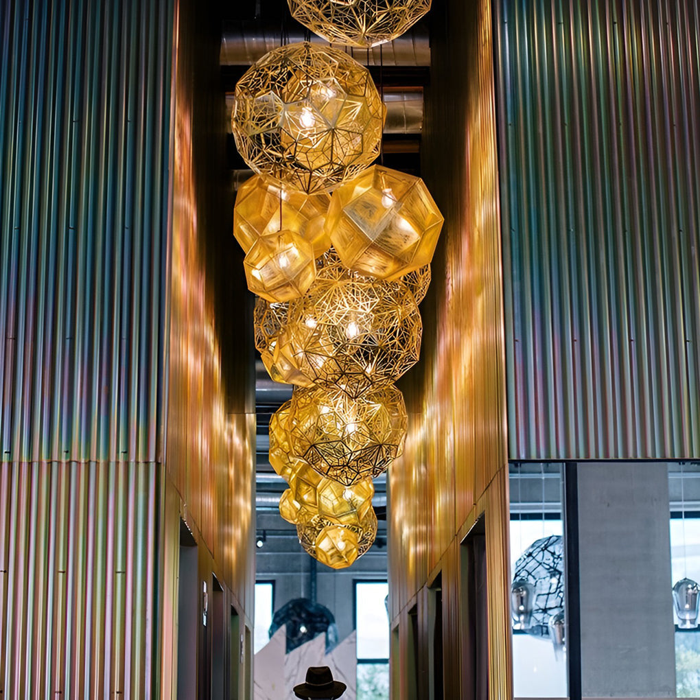Geometric Spherical Postmodern Pendant Light Li001972