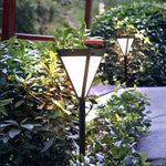 Modern Solar LED Pathway Post Light – Black Metal & Acrylic Outdoor Landscape Lighting