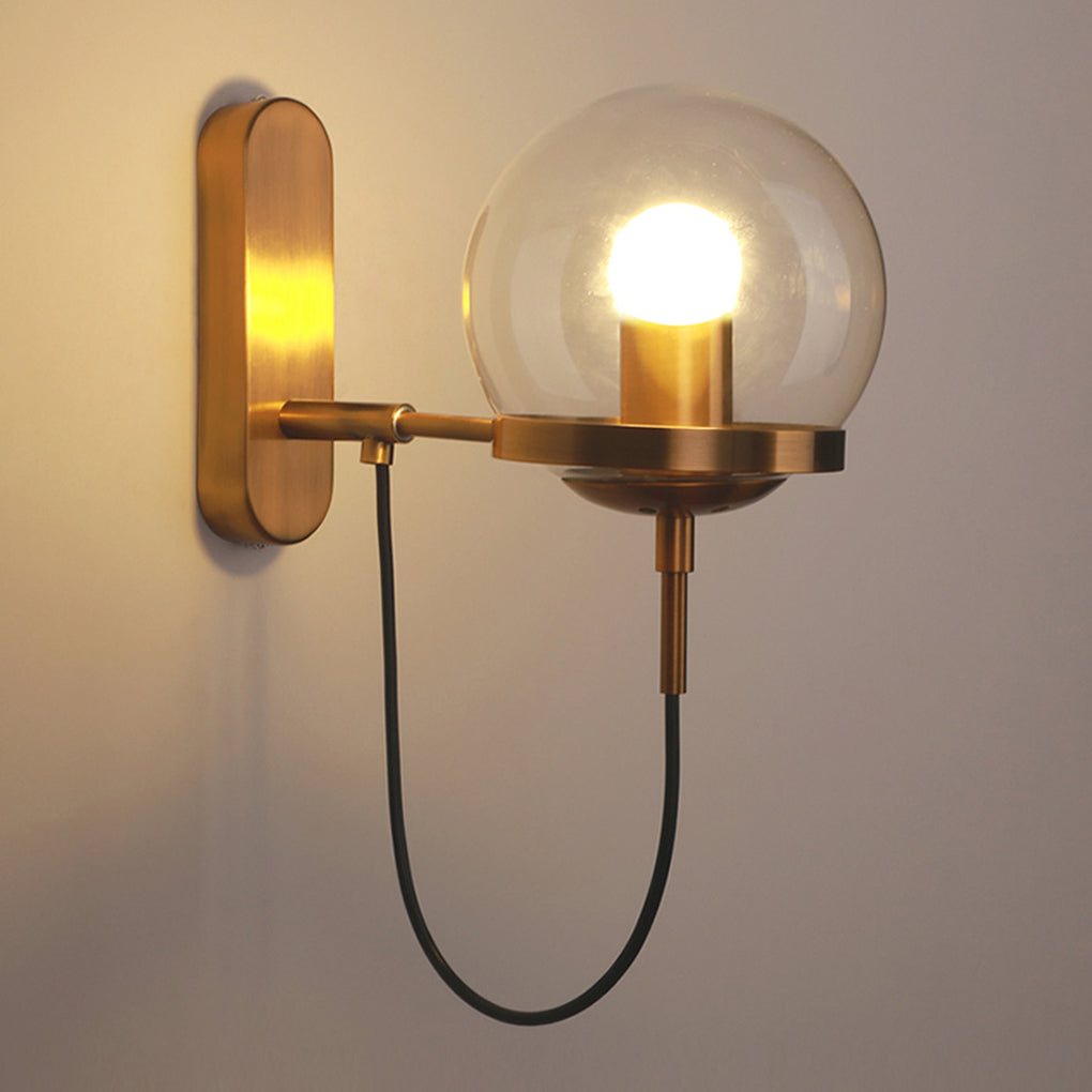 Antique Circular Ball Wall Sconce Ha078252