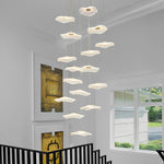 Lotus Leaves Led Staircase Chandelier Ha093921