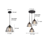 Black Small Iron Cage Pendant Light Li002605