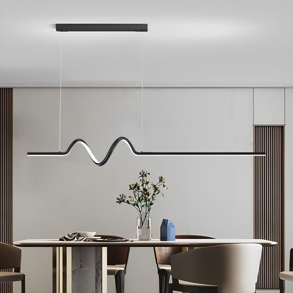 Wavy Strip Led Pendant Light Li002328