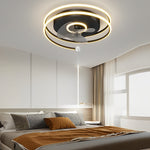 Circular Mute Bladeless Ceiling Fans Lights Li002311