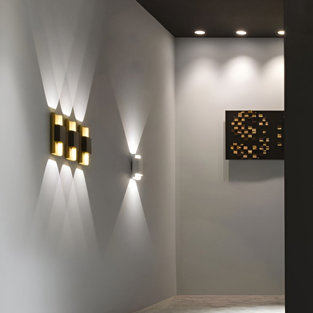 Led Up And Down Lights Cob Waterproof Outdoor Wall Lamps