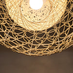 Round Rattan Pendant Light Li002321