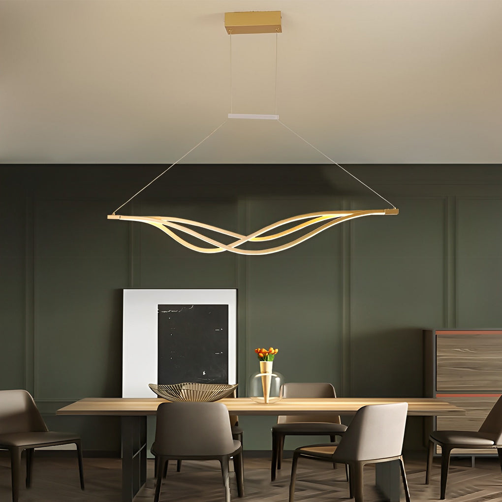 Long Waves Lines Nordic Pendant Light Ha084209