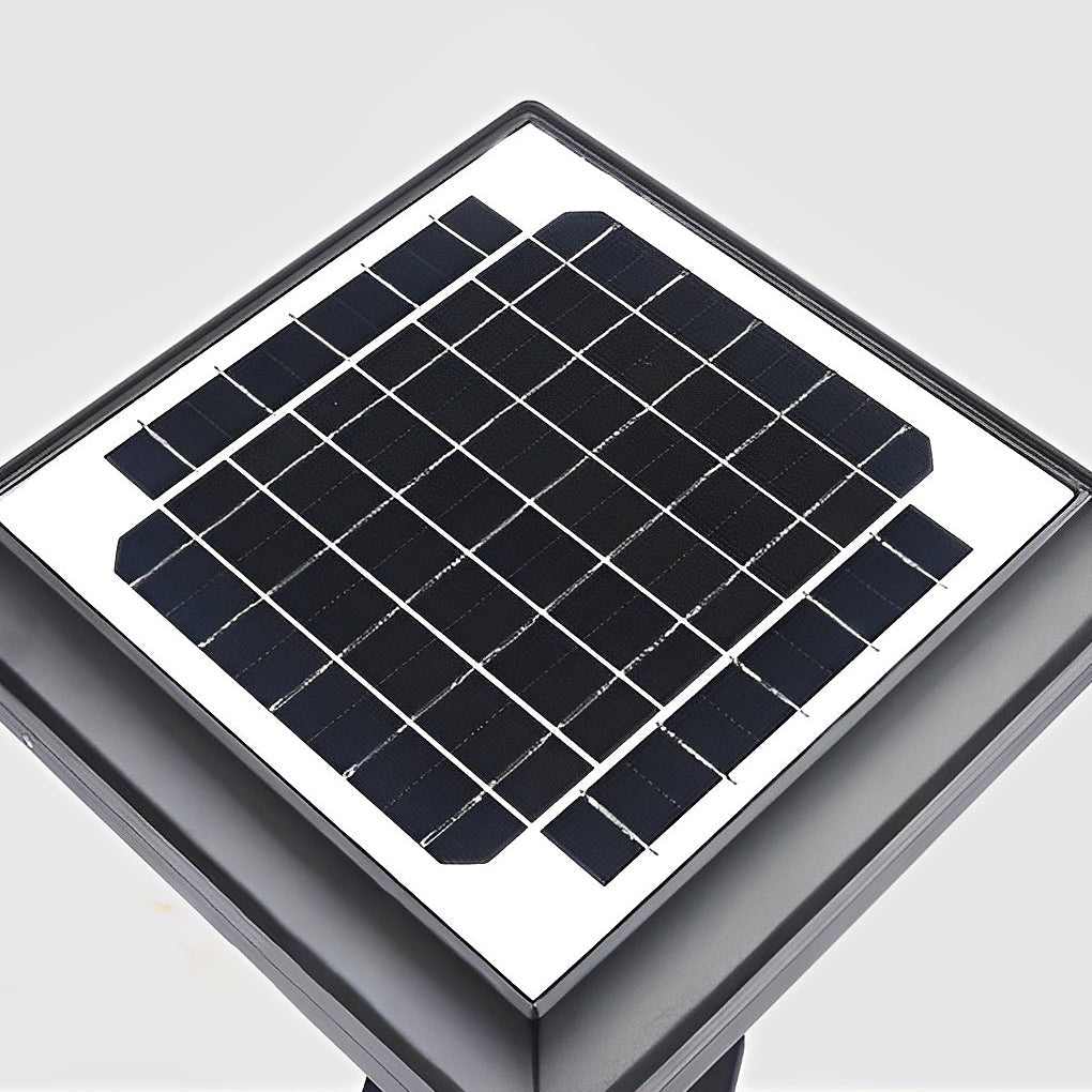 Square Retro Solar Fence Post Light Ha081283