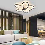 Modern Petal Flush Mount Light Acrylic Led Flower Shape Ceiling Lamp