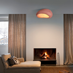 Moon Shaped Flushmount Ceiling Light