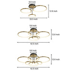 Rings Modern Ceiling Lights With Leather Ha098316