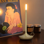 Cordless Portable Candle Wick Led Minimalist Table Lamp