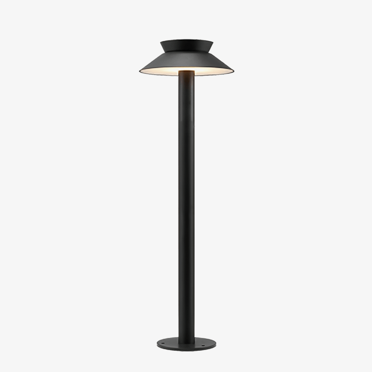Halo Stem Outdoor Path Light – Modern LED Bollard for Walkways & Gardens