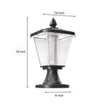 Solar Post Cap Light in Die-Cast Aluminum with Dual-Color LED