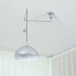 Piper Bliss Adjustable Pendant Light in Chrome and White