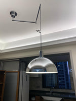 Piper Bliss Adjustable Pendant Light in Chrome and White
