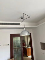 Piper Bliss Adjustable Pendant Light in Chrome and White