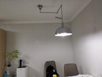 Piper Bliss Adjustable Pendant Light in Chrome and White