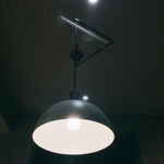 Piper Bliss Adjustable Pendant Light in Chrome and White