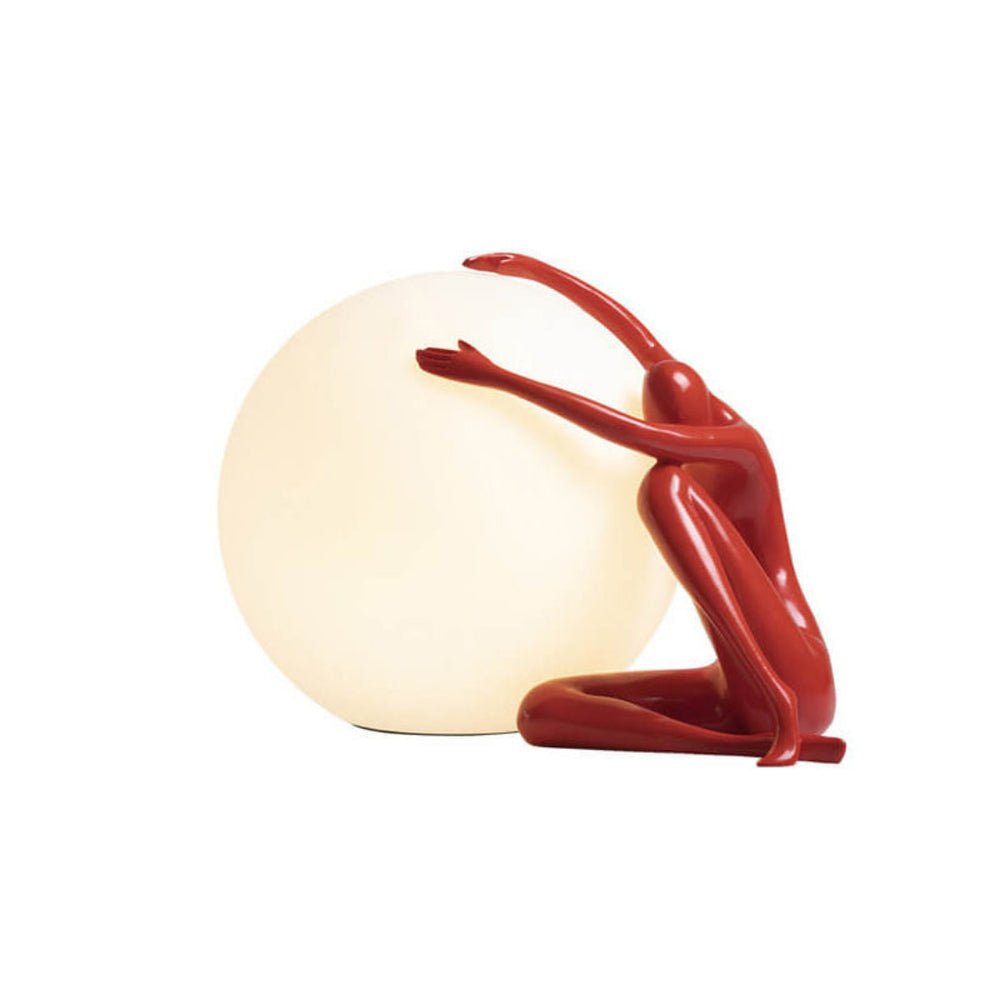 Abstract Character Round Table Lamp