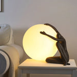 Abstract Character Round Table Lamp