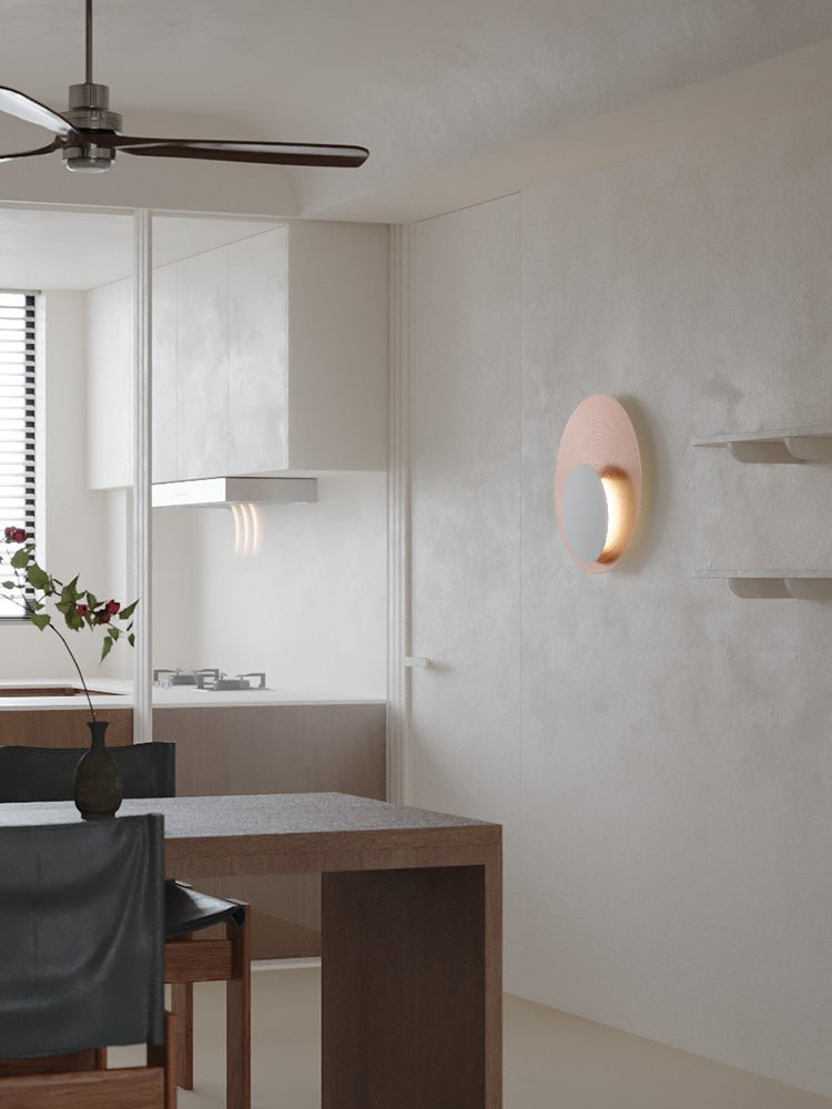 Lunar Crescent Wall Sconce — Modern LED Wall Light in Gold or White