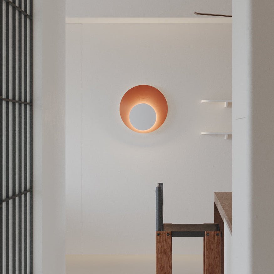 Lunar Crescent Wall Sconce — Modern LED Wall Light in Gold or White