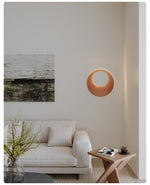 Lunar Crescent Wall Sconce — Modern LED Wall Light in Gold or White