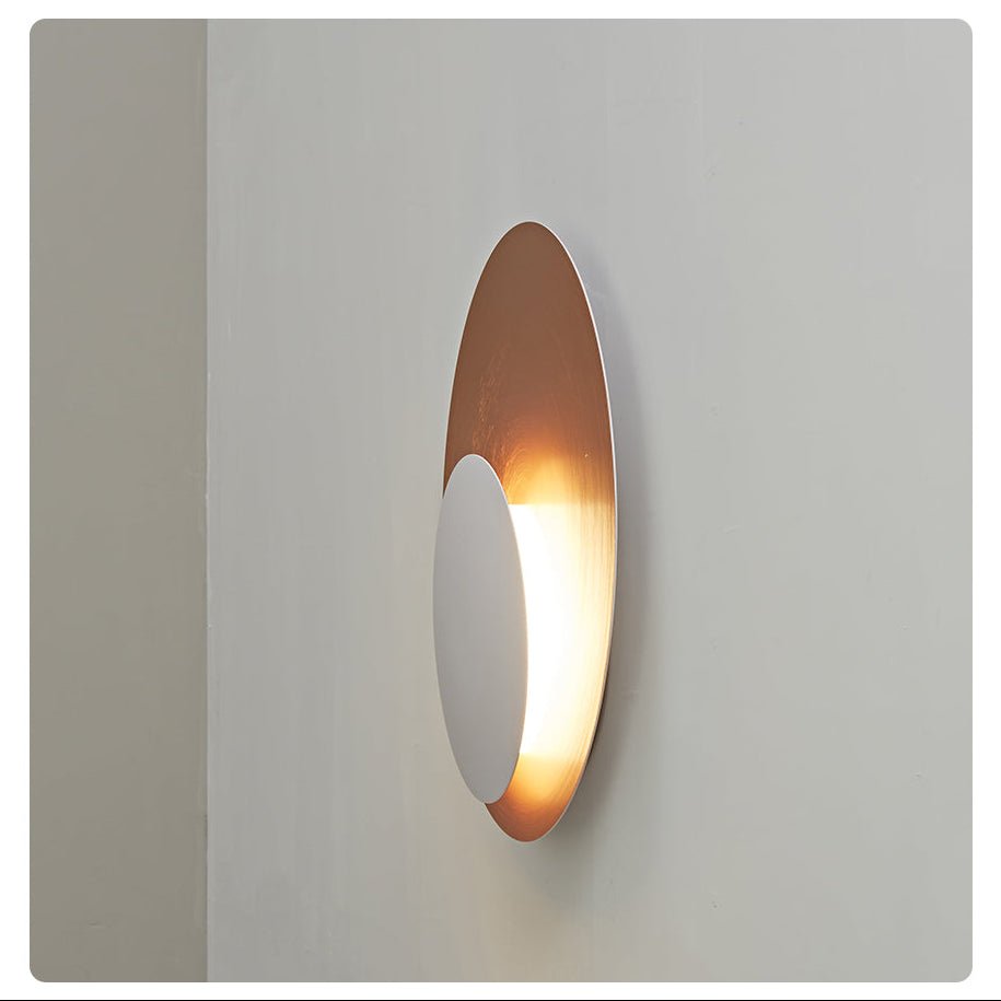 Lunar Crescent Wall Sconce — Modern LED Wall Light in Gold or White