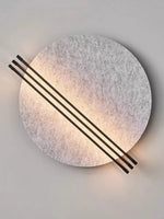 Abstract Sunrise Felt Wall Sconce – Modern Textural LED Wall Light