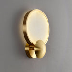 Accent Alabaster Wall Sconce in Brushed Gold – Modern LED Wall Light for Bedroom, Living Room & Hallway