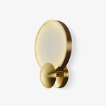 Accent Alabaster Wall Sconce in Brushed Gold – Modern LED Wall Light for Bedroom, Living Room & Hallway
